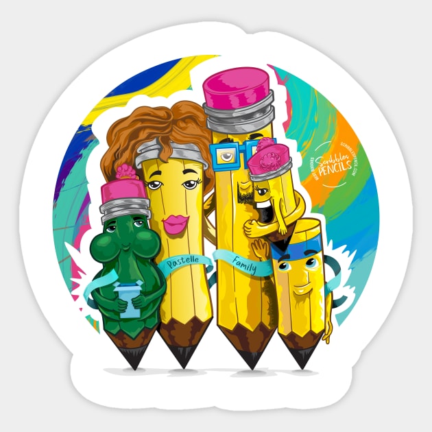 Pastelle Family Sticker by TheophilusMarks